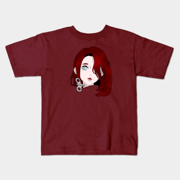 red Kids T-Shirt by amenij